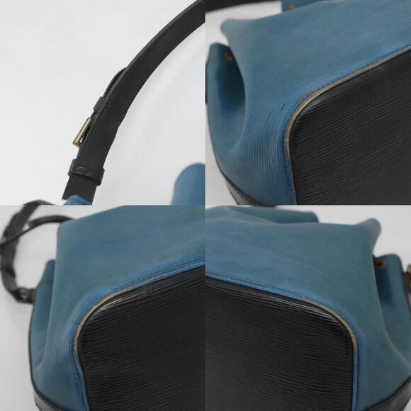 LOUIS VUITTON Epi Petit Noe Shoulder Bag Bicolor Black Blue M44152 Auth 116467 - Picture 15 of 15